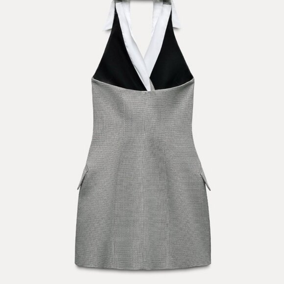 ZARA MINI HALTER DRESS - Picture 6 of 6
